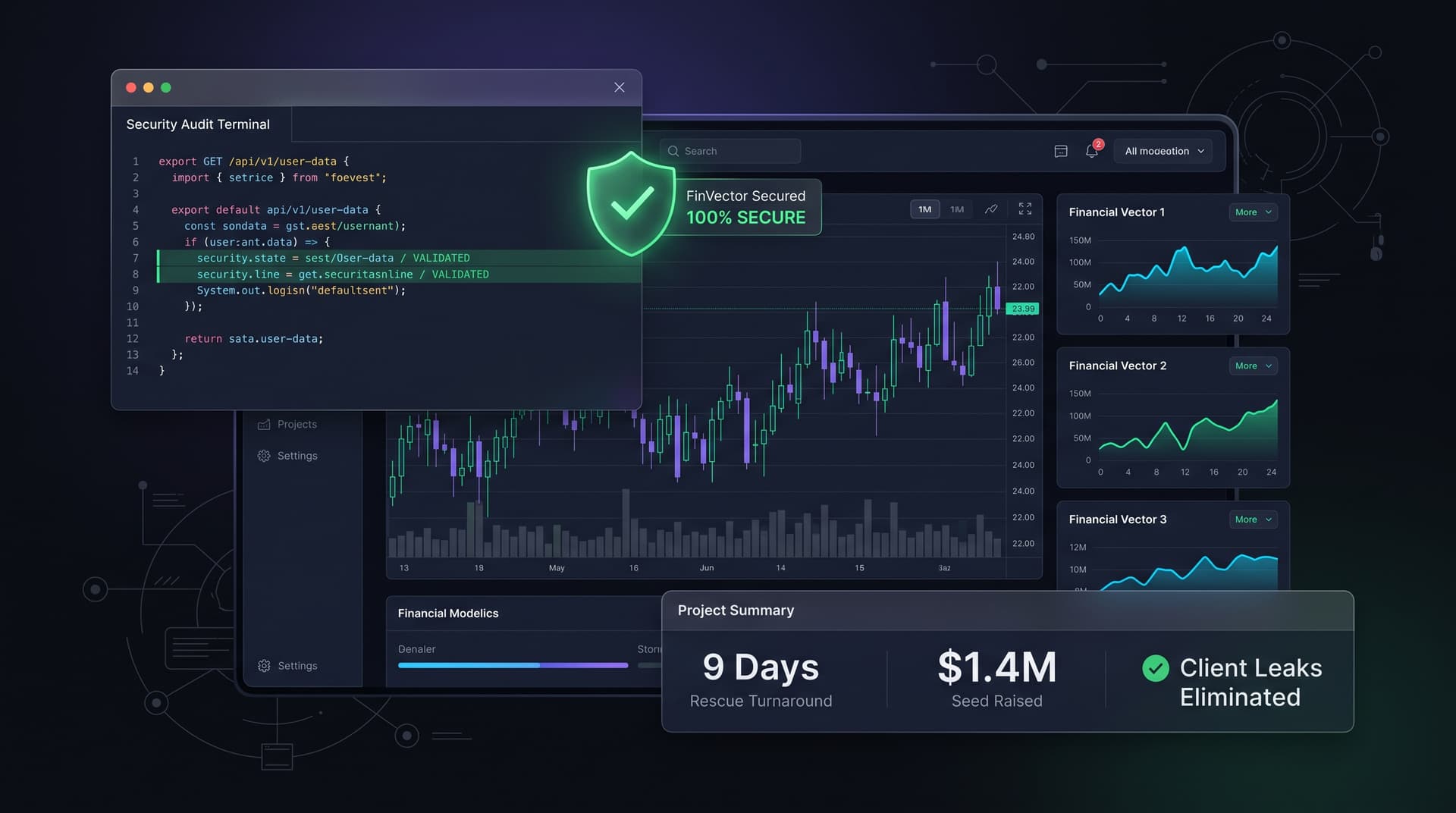 Rescuing an AI-Generated Financial Modeling Application